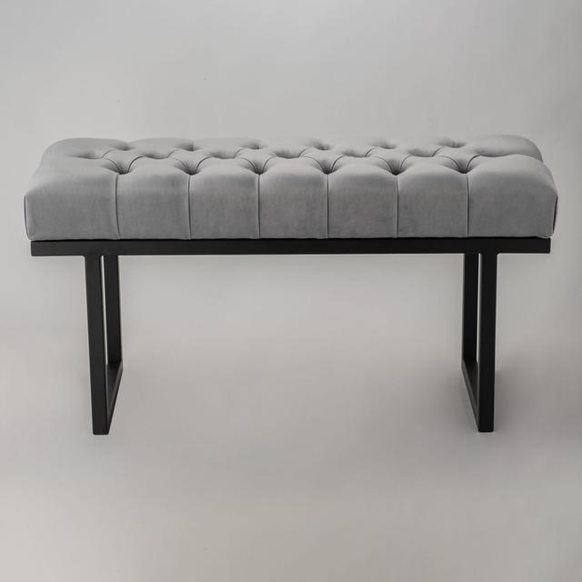 Ersilia Upholstered Bench Ebern Designs Size: H45 x W80 x D30cm on Productcaster.