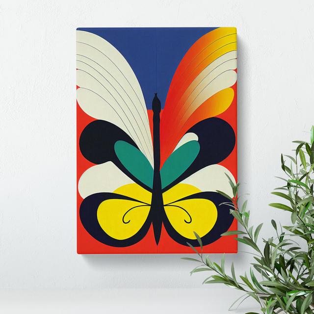 Butterfly In Abstract No.4 Brambly Cottage Size: 60cm H x 40cm W x 3cm D on Productcaster.