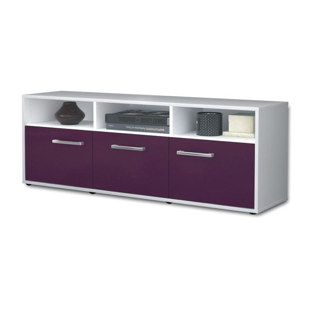 Alyda TV Stand Latitude Run Colour: Purple/White on Productcaster.