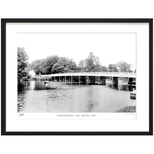 Pangbourne, The Bridge 1893 by Francis Frith - Single Picture Frame Print The Francis Frith Collection Size: 40cm H x 50cm W x 2.3cm D on Productcaster.