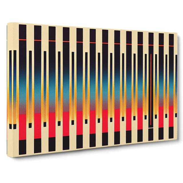 Audio Equalizer Deco Vol.1 Abstract - Wrapped Canvas Print Metro Lane Size: 50cm H x 76cm W x 3cm D on Productcaster.