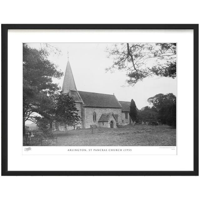 'Arlington, St Pancras Church C1955' by Francis Frith - Picture Frame Photograph Print on Paper The Francis Frith Collection Size: 40cm H x 50cm W x 2 on Productcaster.