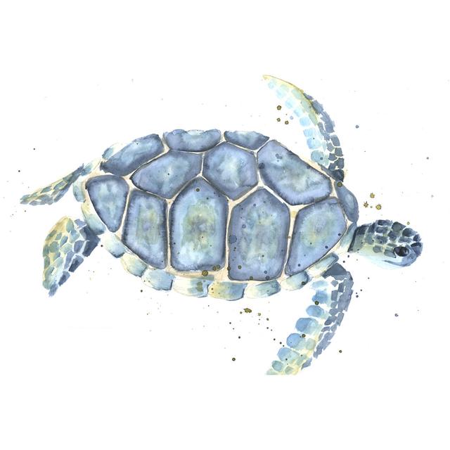 Watercolor Sea Turtle - Wrapped Canvas Painting Pergo Classics Size: 61cm H x 91cm W x 3.8cm D on Productcaster.