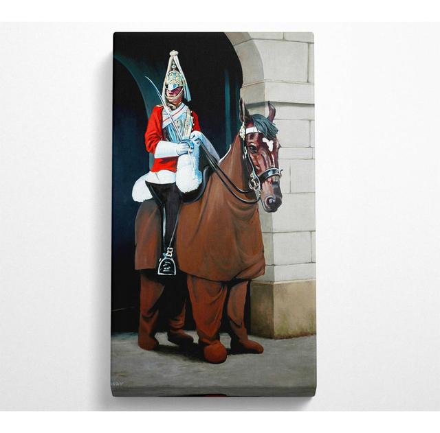 The Queens Guards - Wrapped Canvas Art Prints Ophelia & Co. Size: 203cm H x 102m W x 1cm D on Productcaster.