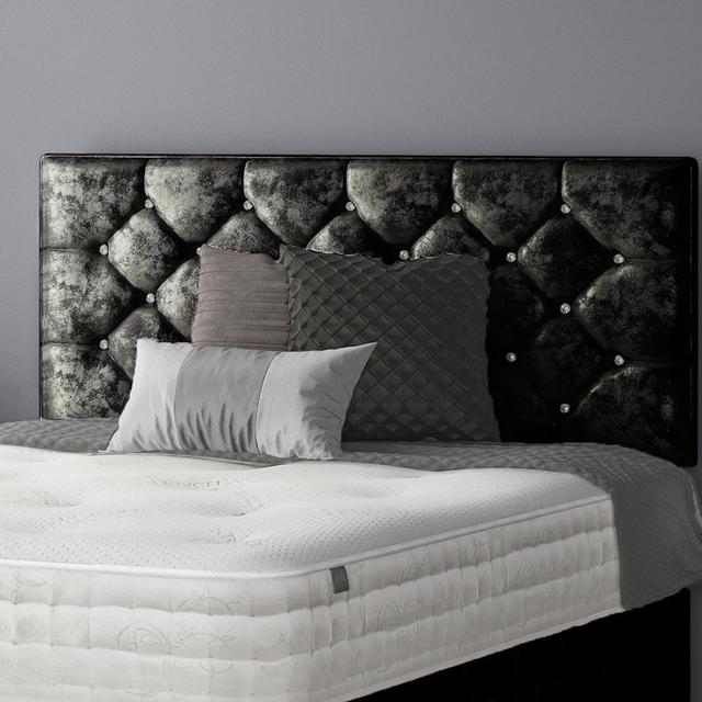 Fall Divan Bed Base Rosdorf Park Size: Kingsize (5'), Storage Type: No Drawers, Colour: Black on Productcaster.