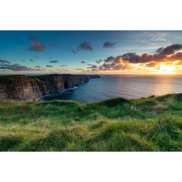 Moher At Sunset_1075763502 House of Hampton Size: 61cm H x 91cm W x 3.8cm D on Productcaster.