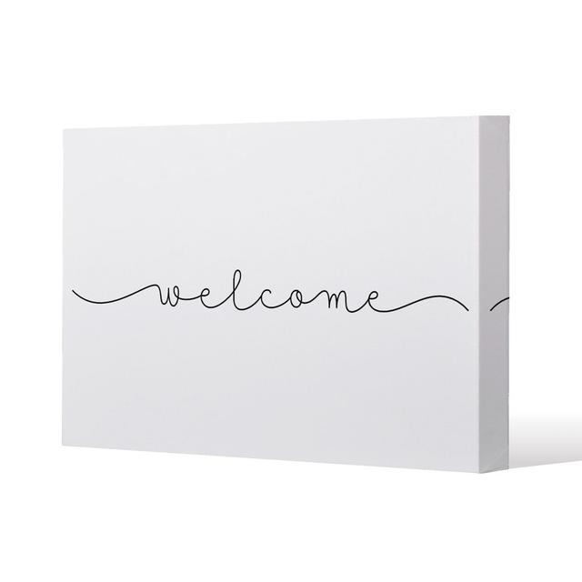 Text Welcome Canvas Print Andrew Lee on Productcaster.