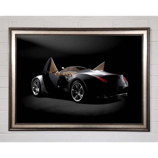 BMW Concept Black Framed Print Brayden Studio Size: 29.7cm H x 42cm W on Productcaster.