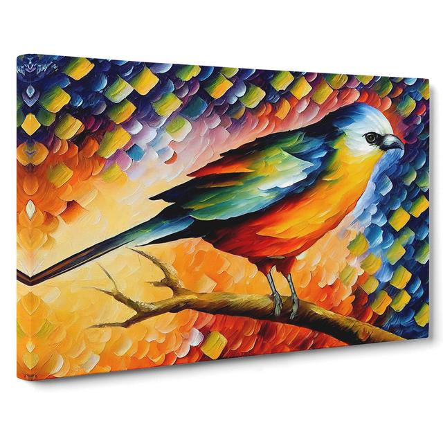 Bird Vol.5 Abstract - Wrapped Canvas Graphic Art Marlow Home Co. Size: 35cm H x 50cm W x 3cm D on Productcaster.