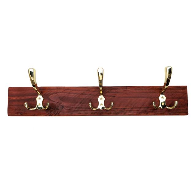 Flynt Solid Wood 7 - Hook Wall Mounted Coat Rack Alpen Home on Productcaster.