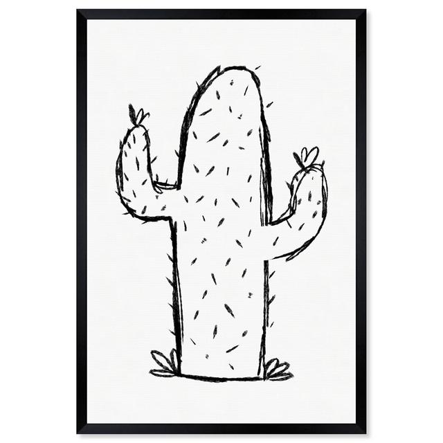 Cactus Sketch - Painting Print East Urban Home Size: 119.38cm H x 81.28cm W x 1.27cm D, Format: Black Framed Paper on Productcaster.