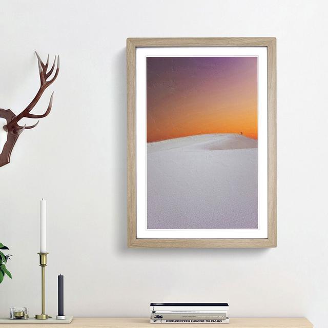 Alone in the Desert - Picture Frame Painting Print on Paper East Urban Home Frame Option: Oak Framed, Size: 63cm H x 45cm W x 2cm D on Productcaster.