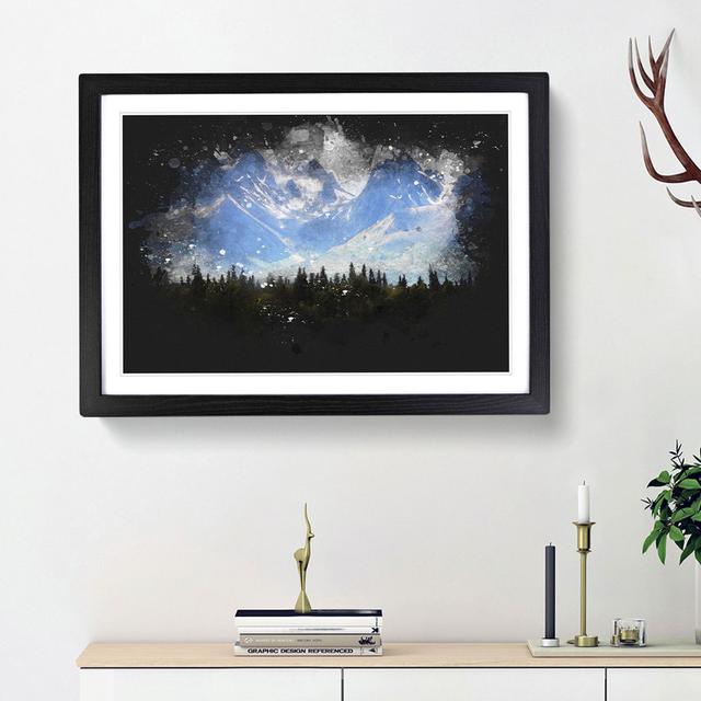 Rocky Mountains In Alaska - Picture Frame Graphic Art East Urban Home Frame Option: Black Framed, Size: 62cm H x 87cm W x 2cm D on Productcaster.