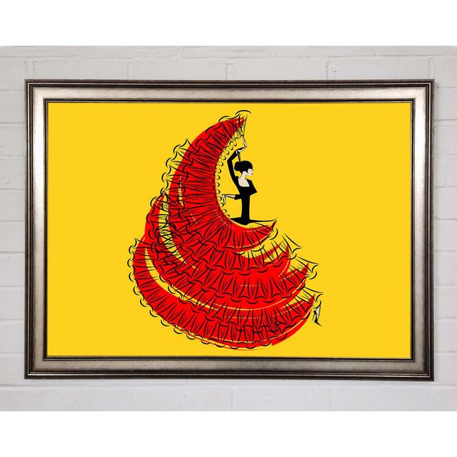 Flamenco 10 - Print Mercer41 Size: 59.7cm H x 84.1cm W x 1.5cm D, Format: Gold Framed Paper on Productcaster.