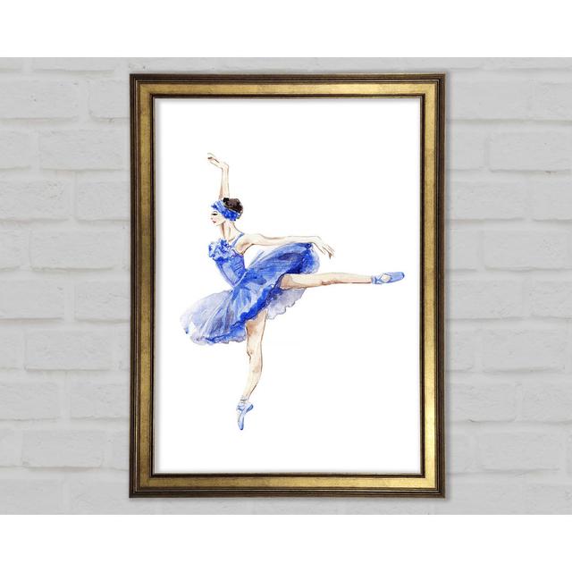 Blue Ballerina 8 - Single Picture Frame Art Prints Mercer41 Size: 29.7cm H x 21cm W x 1.5cm D on Productcaster.