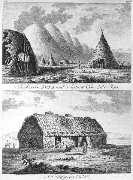 Sheelins in Jura and a Distant View of the Paps and a Cottage of Islay, from 'A Tour in Scotland, and Voyage to the Hebrides' 1772 by Thomas Pennant G on Productcaster.