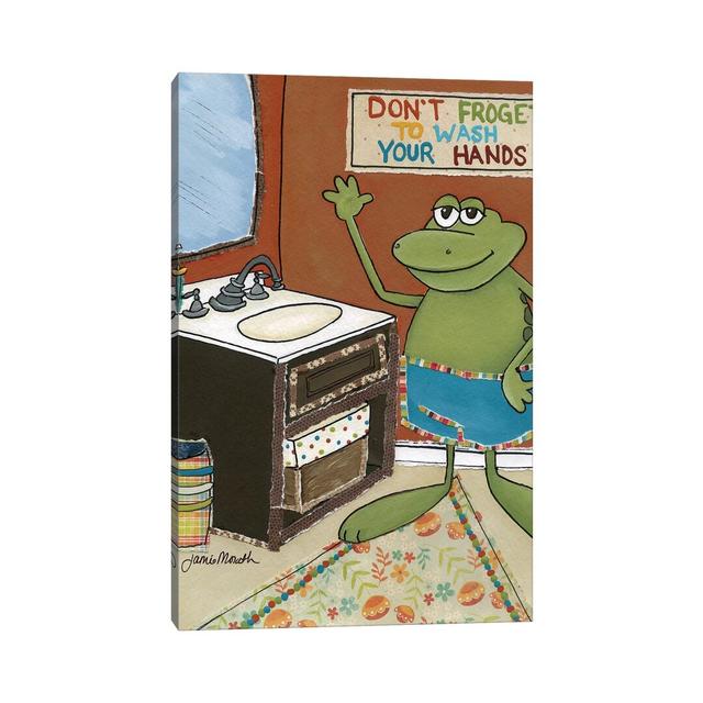 Don't Forget to Wash by Jamie Morath - Wrapped Canvas Painting Happy Larry Size: 30.48cm H x 20.32cm W x 1.91cm D on Productcaster.