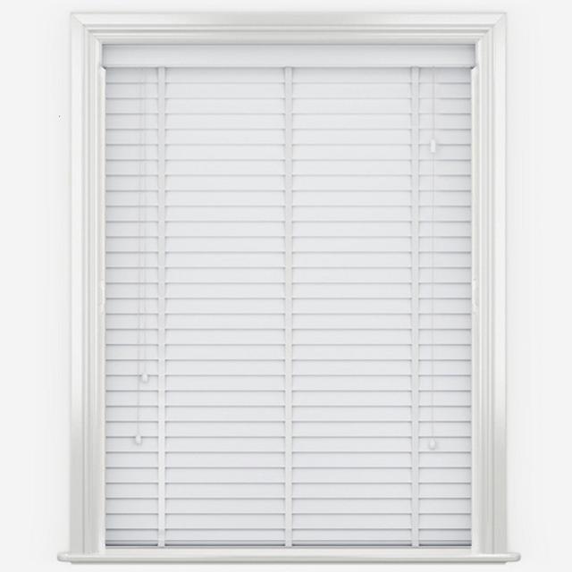 Fauxwood Tape Venetian Blind Royal Home Furnishing Finish: White, Size: 150 cm L x 105 cm W on Productcaster.