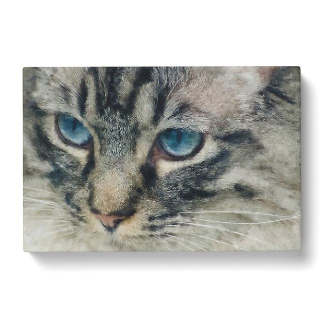 Portrait Of A Cat Vol.14 Painting East Urban Home Size: 35cm H x 60cm W x 3cm D on Productcaster.