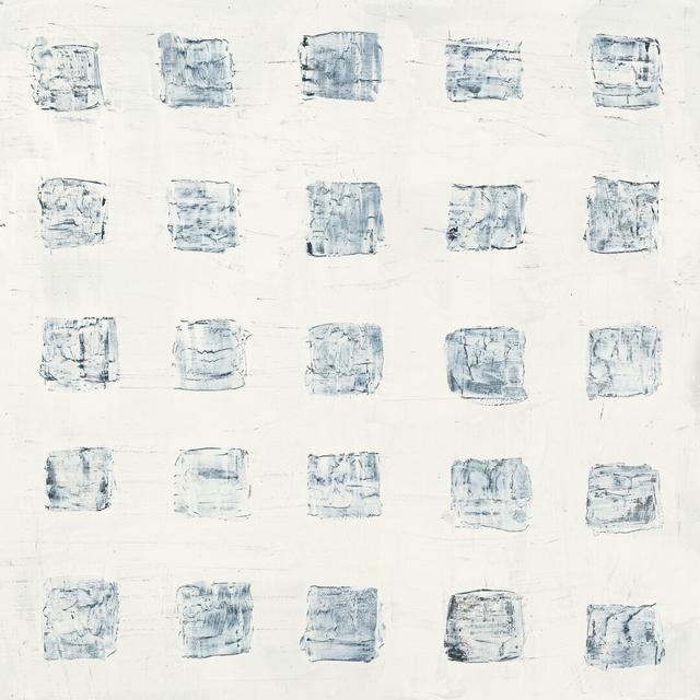 Squares on White by Wild Apple Portfolio - Wrapped Canvas Graphic Art Ivy Bronx Size: 122cm H x 122cm W on Productcaster.