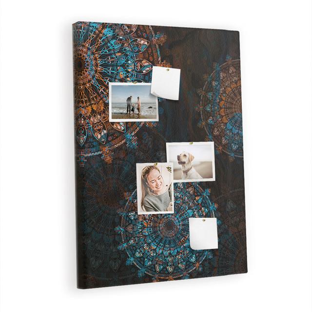 Wall Mounted cork board with print home decor pin board for office bulletin Abstract landscape East Urban Home on Productcaster.