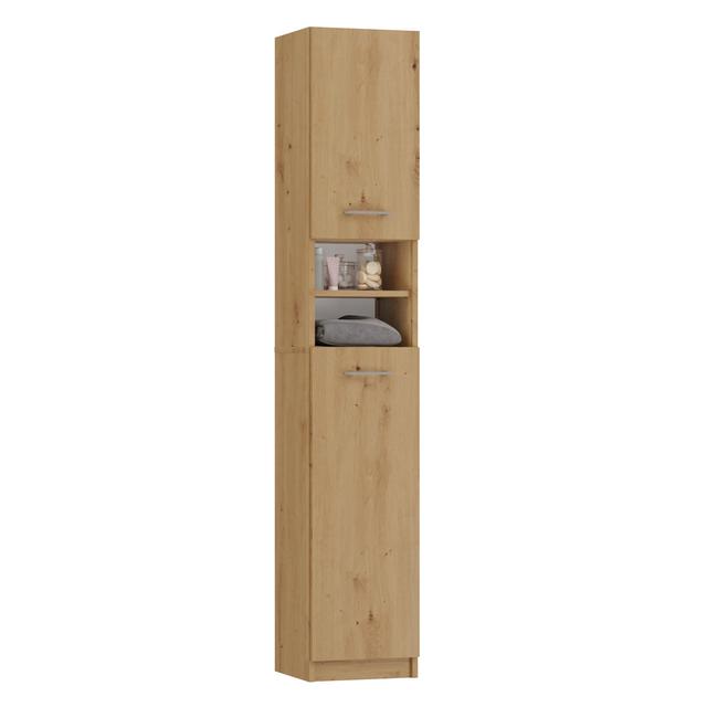 Elnatan 32Cm W x 183Cm H x 30Cm D Free-Standing Bathroom Cabinet Ebern Designs Finish: Artisan on Productcaster.