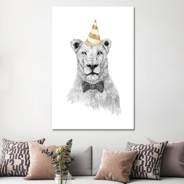 Get the Party Started by Balazs Solti - Wrapped Canvas Art Prints Happy Larry Size: 152.4cm H x 101.6cm W x 3.81cm D on Productcaster.