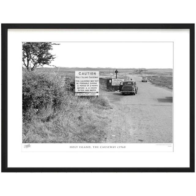 'Holy Island, the Causeway C1960' - Picture Frame Photograph Print on Paper The Francis Frith Collection Size: 40cm H x 50cm W x 2.3cm D on Productcaster.