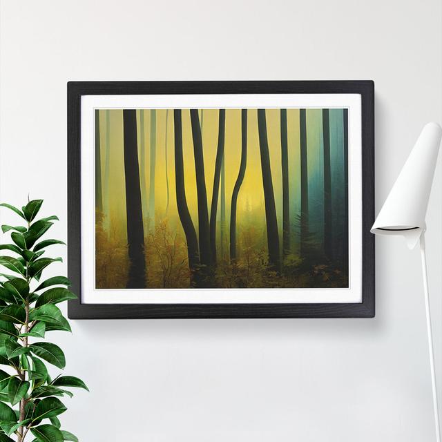 Spirited Forest - Single Picture Frame Painting Alpen Home Frame Colour: Black Framed, Size: 46cm H x 64cm W x 2cm D on Productcaster.