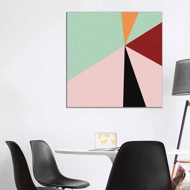 Colour Block III Bright - Wrapped Canvas Graphic Art Metro Lane Size: 93.98cm H x 93.98cm W x 1.91cm D on Productcaster.