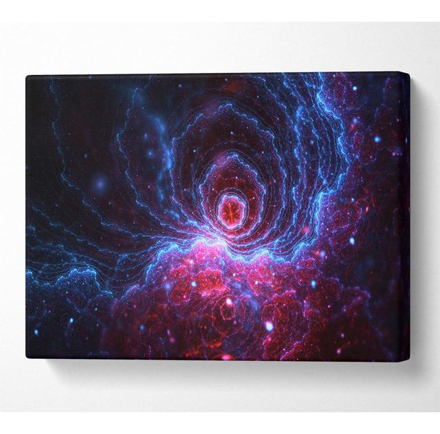 Swirl Into the Black Hole - Wrapped Canvas Graphic Art Metro Lane Size: 101.6cm H x 142.2cm W on Productcaster.