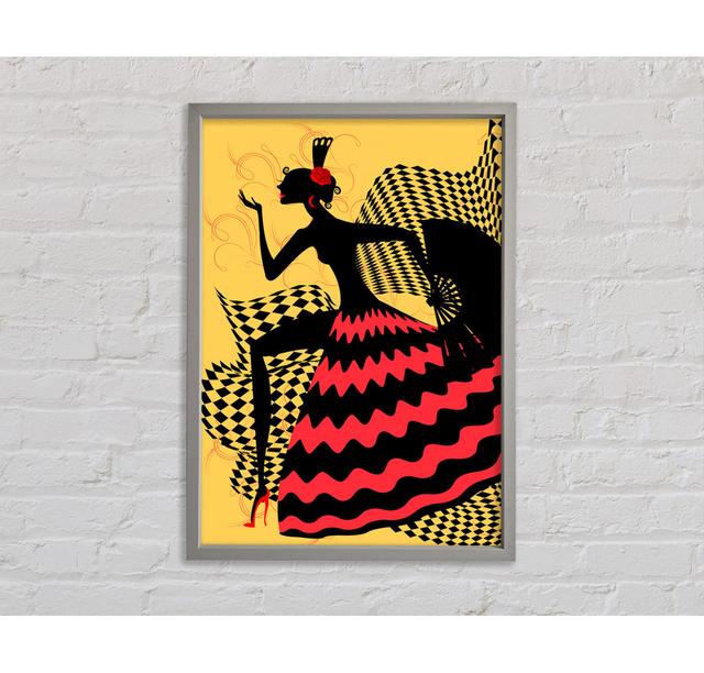 Flamenco 9 - Single Picture Frame Art Prints on Canvas Bright Star Size: 141.4cm H x 100cm W x 3.3cm D on Productcaster.