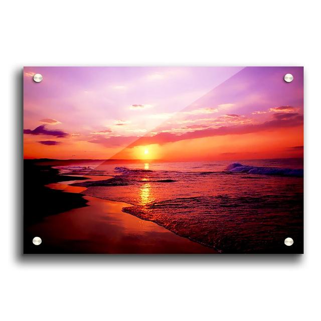 Australian Sunset Seascape - Unframed Photograph Print on Acrylic East Urban Home Size: 29.7cm H x 42cm W on Productcaster.