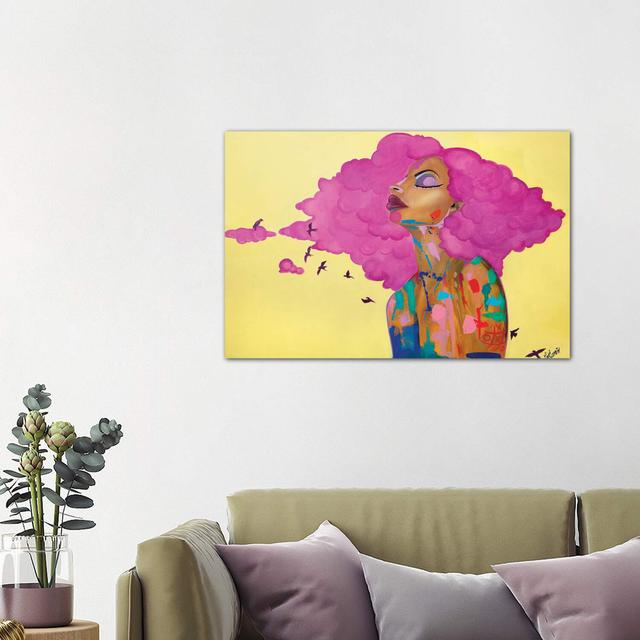 Pink by Pinklomein - Wrapped Canvas Print Latitude Run Size: 66.04cm H x 101.6cm W x 3.81cm D on Productcaster.