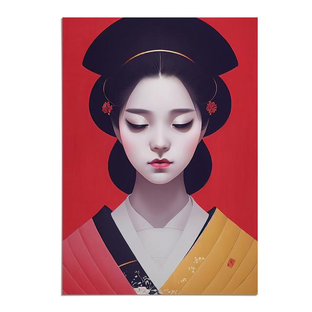 XV1022-3419X Peaceful Geisha - Print Fairmont Park Format: Paper, Size: 29.7cm H x 21cm W on Productcaster.