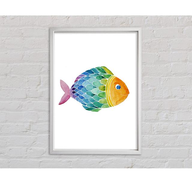 Gerahmtes Bild Fish Smile Haus am Meer Größe: 118,9 cm H x 84,1 cm B x 3,3 cm T on Productcaster.