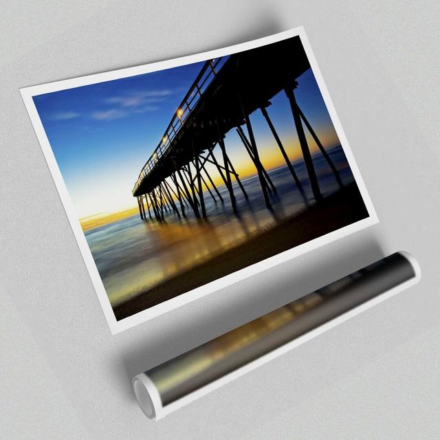 Under the Stunning Pier - Photograph Print on Paper East Urban Home Size: 84.1 cm H x 118.9 cm W on Productcaster.