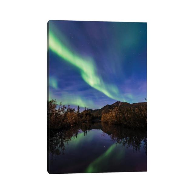 Northern Lights Reflection by Lucas Moore - Wrapped Canvas Photograph Alpen Home Size: 45.72cm H x 30.48cm W x 1.905cm D on Productcaster.