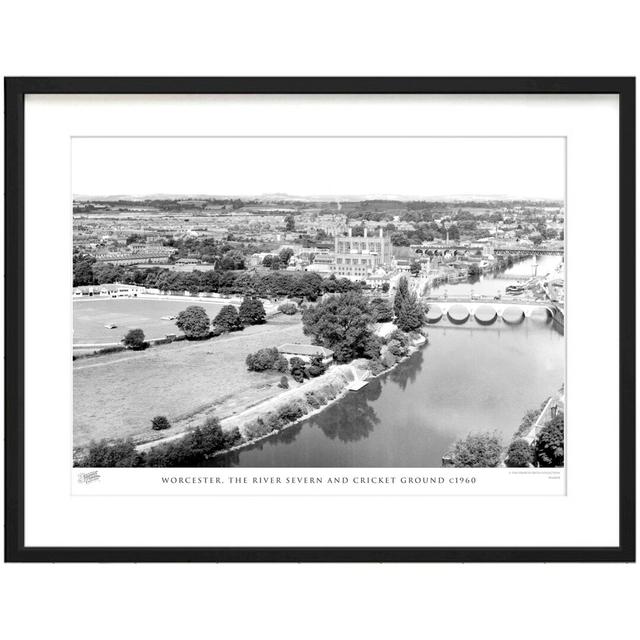 'Worcester, the River Severn and Cricket Ground C1960' by Francis Frith - Picture Frame Photograph Print on Paper The Francis Frith Collection Size: 2 on Productcaster.