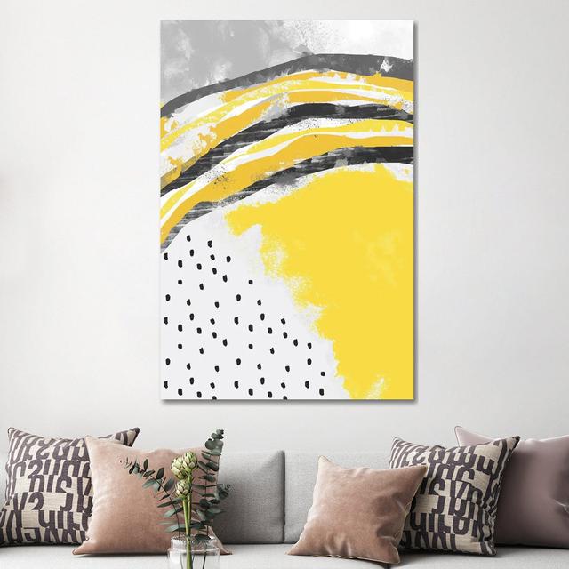 Abstract Painting Illuminating Yellow Ivy Bronx Size: 152.4cm H x 101.6cm W on Productcaster.