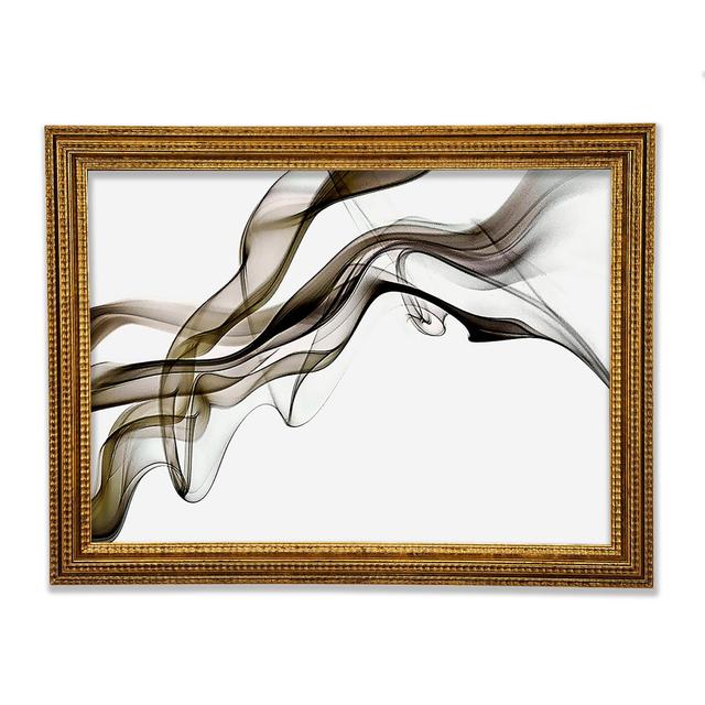 Brown Smoked Trail Framed Print Ivy Bronx Size: 84.1cm H x 118.9cm W x 3cm D, Format: Gold Framed Paper on Productcaster.