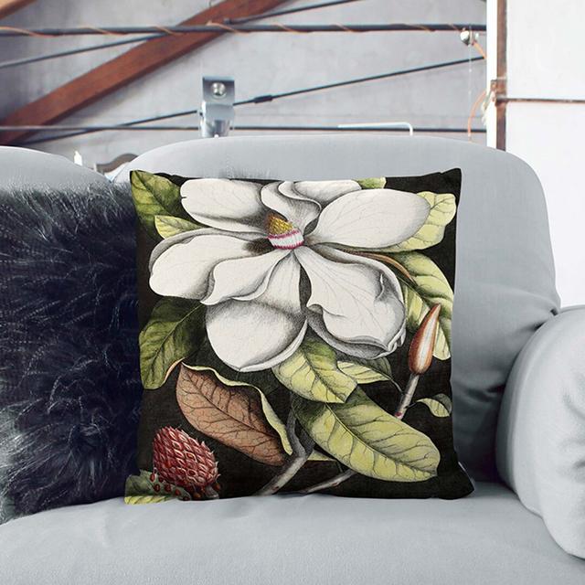 A Laurel Magnolia Tree by Mark Catesby Cushion with Filling East Urban Home Size: 40 x 40 cm on Productcaster.