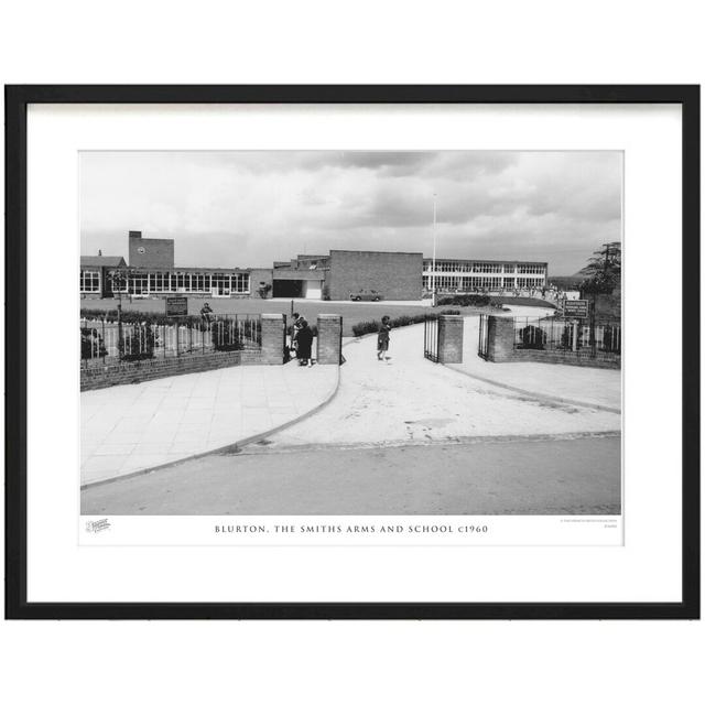 'Blurton, the Smiths Arms and School C1960' - Picture Frame Photograph Print on Paper The Francis Frith Collection Size: 40cm H x 50cm W x 2.3cm D on Productcaster.