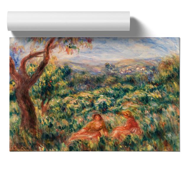 Two Seated Women by Pierre-Auguste Renoir - Unframed Painting East Urban Home Size: 30cm H x 42cm W x 0.1cm D on Productcaster.