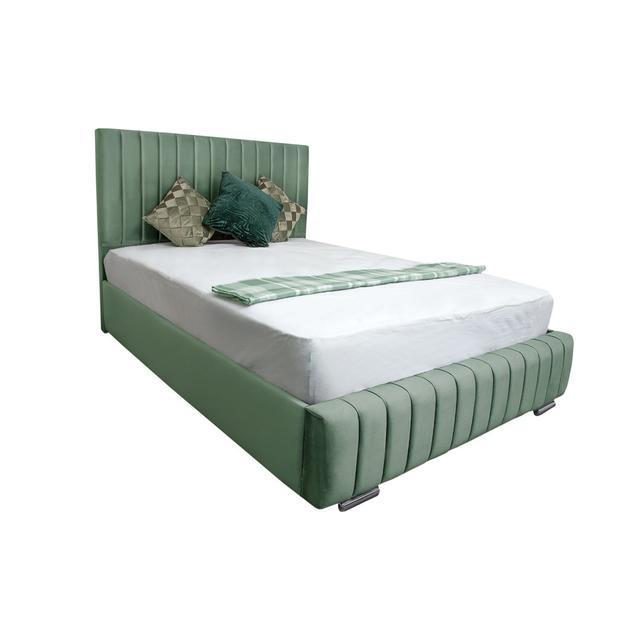 Akarsh Upholstered Bed Canora Grey Size: Super King (6'), Colour: Duck Egg on Productcaster.