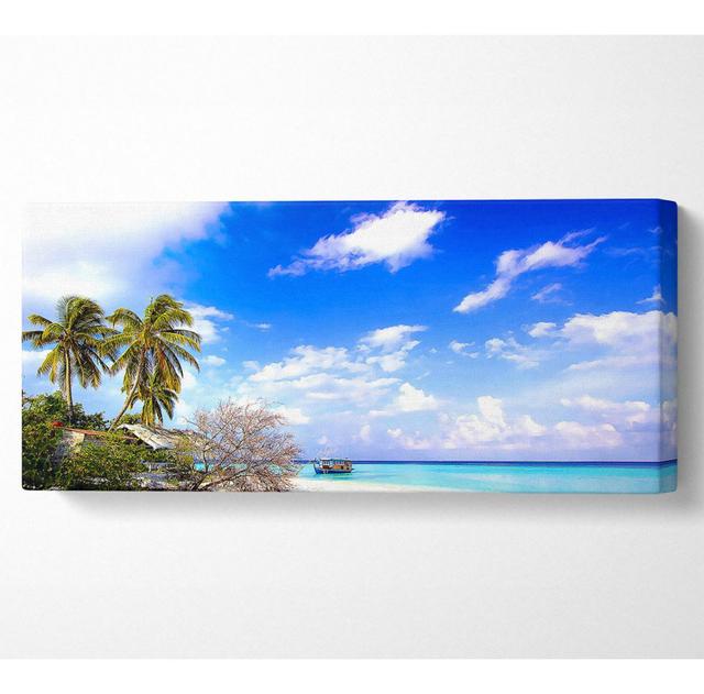 Pull up on the Beach Side - Wrapped Canvas Art Prints Highland Dunes Size: 81.3cm H x 183cm W x 10cm D on Productcaster.