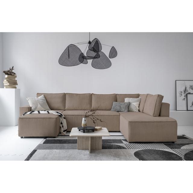 Brave Dave Corner Sofa U Shape MiuForm Upholstery Colour: Taupe, Orientation: Right Hand Facing on Productcaster.