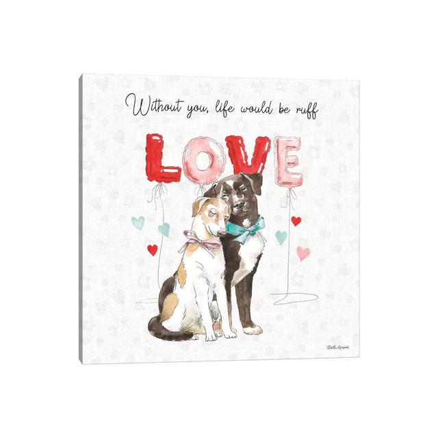 Paws of Love IV by Beth Grove - Wrapped Canvas Graphic Art Happy Larry Size: 45.72cm H x 45.72cm W x 1.905cm D on Productcaster.