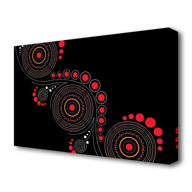 Aboriginal Pattern 12 - Wrapped Canvas Graphic Art Print East Urban Home Size: 101.6 cm H x 142.2 cm W on Productcaster.