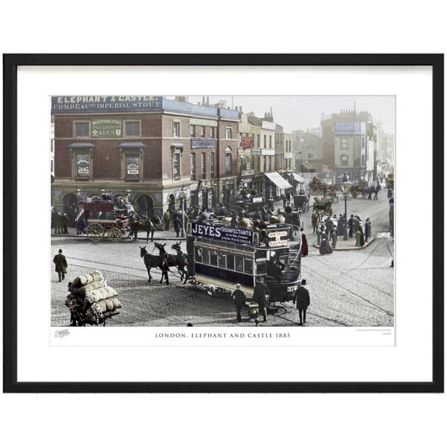 'London, Elephant and Castle 1885' by Francis Frith - Picture Frame Photograph Print on Paper The Francis Frith Collection Size: 28cm H x 36cm W x 2.3 on Productcaster.